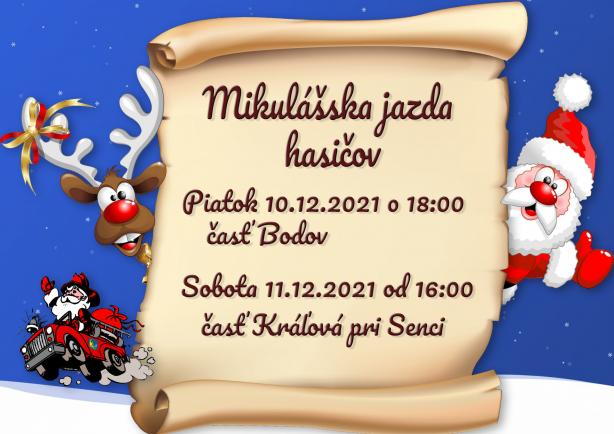 Mikulášska jazda hasičov
