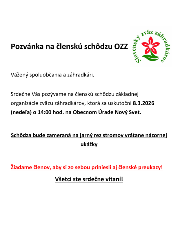 pozvánka