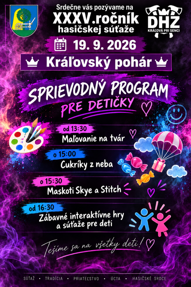 Hasičská sútaž program pre deti