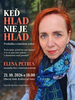 Keď hlad nie je hlad – prednáška o emočnom jedení